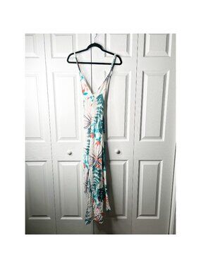 slate and willow ruched floral dress Purple Floral Midi Wrap Dress